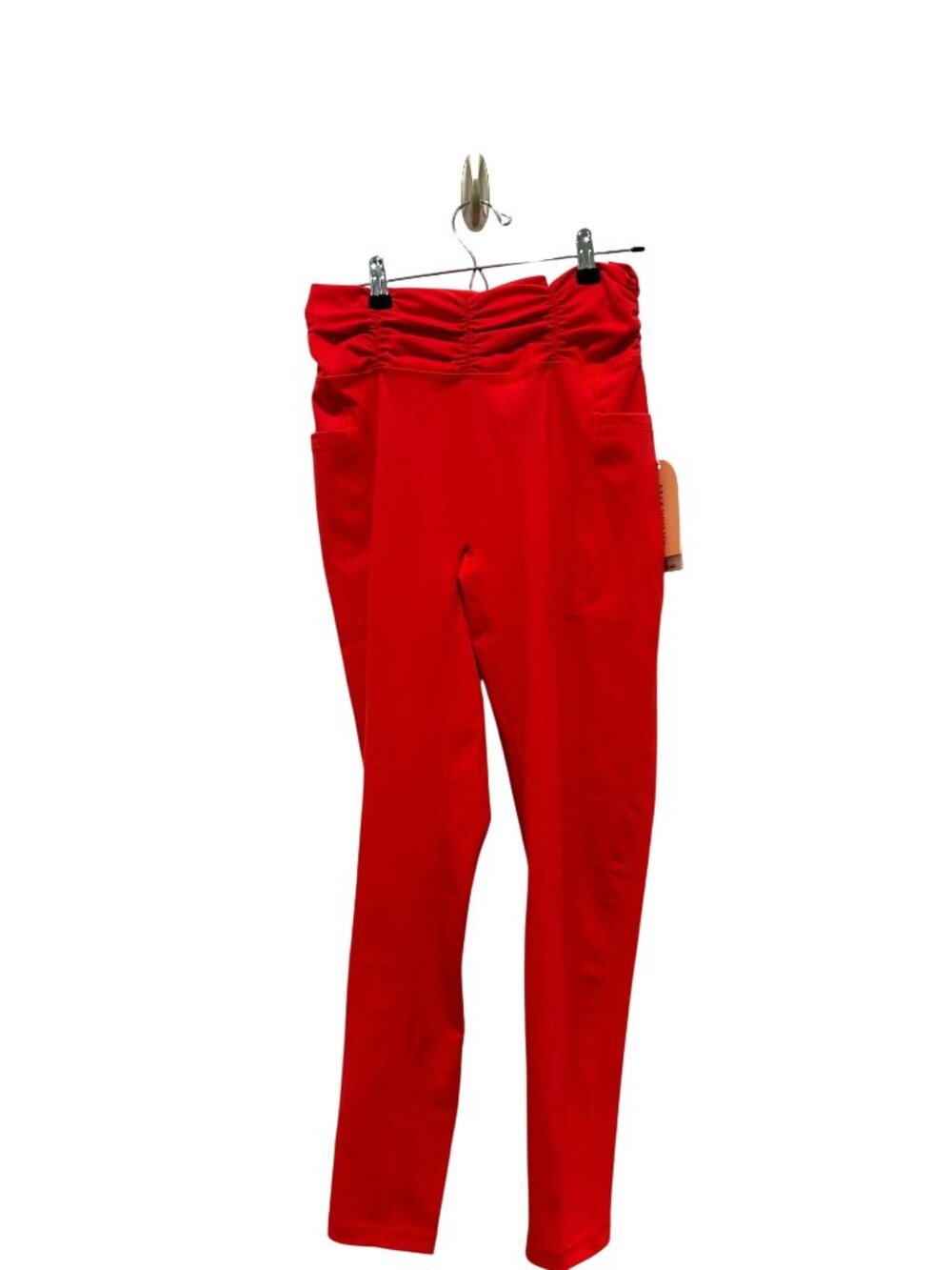 NWT Blogilates Women's XL Ruched Waist Leggings, Red MSRP $40